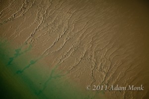 Roebuck Bay in Broome from the air