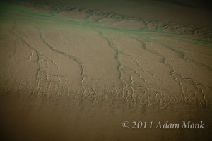 Roebuck Bay in Broome from the air