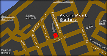 Map location of Monk Art Gallery in Fremantle map location of Monk Art Gallery in Fremantle