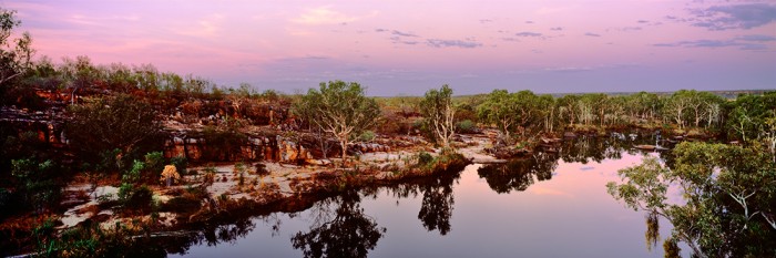 Manning Waterhole twilight, Mt Barnett Station, Kimberley Region Western Australia