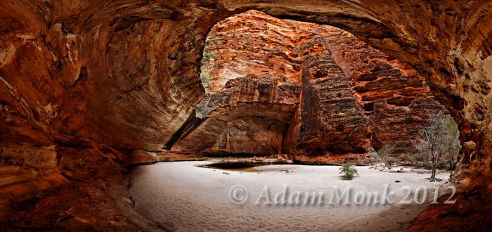 Cathedral Gorge in the Bungle Bungles. Purnululu National Park, Kimberley WA