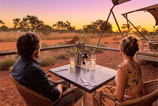 Karijini Eco Retreat restaurant seating